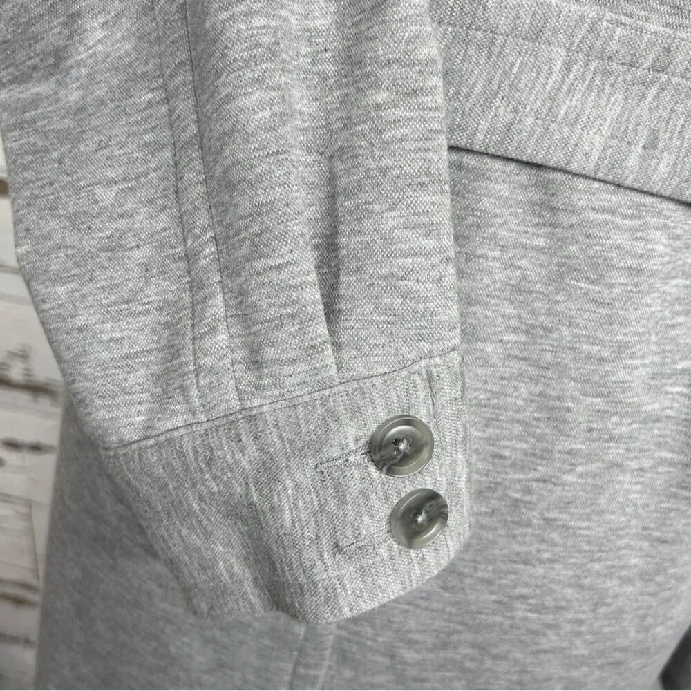 CABI Grab & Go Trench Coat in Heather Gray Sz L #6672 NWOT - Picture 5 of 7